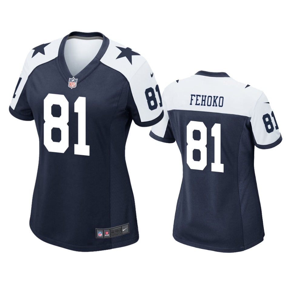 women cowboys simi fehoko navy alternate game jersey