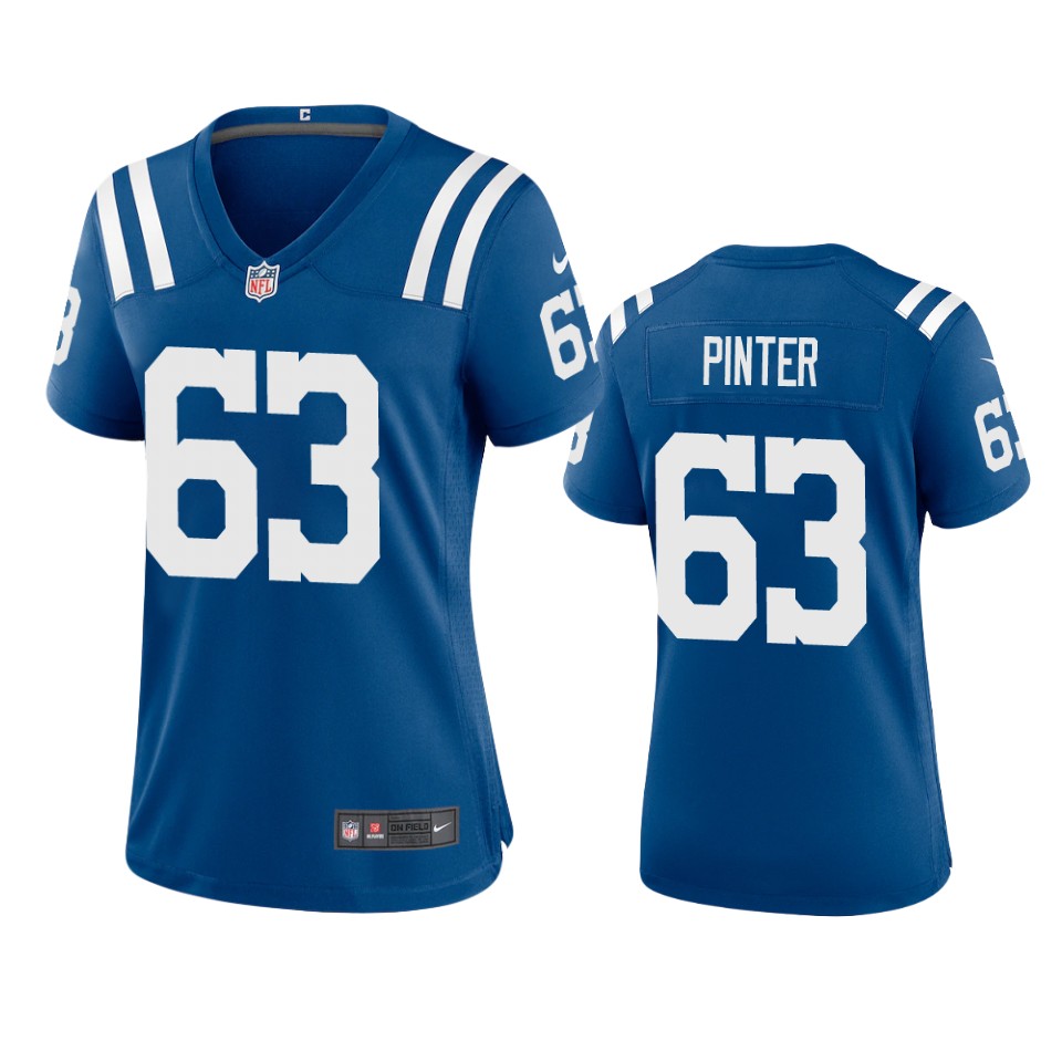 women danny pinter colts royal game jersey