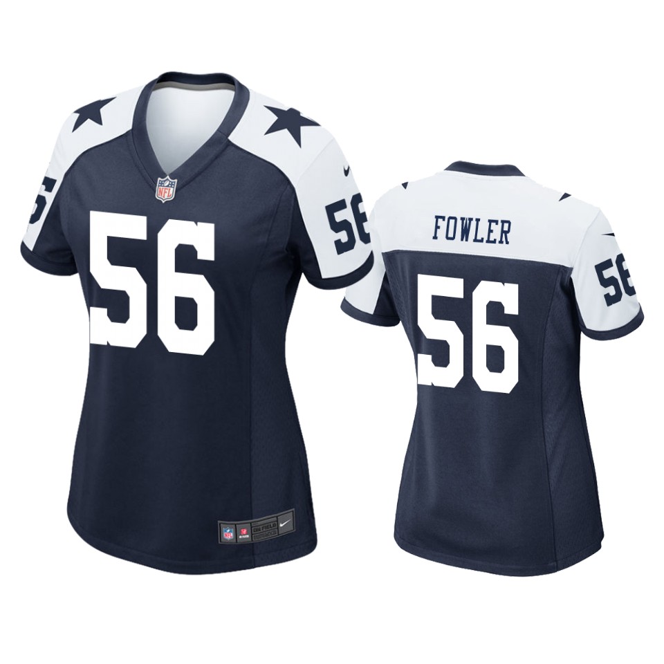 women dante fowler jr. cowboys alternate game navy jersey
