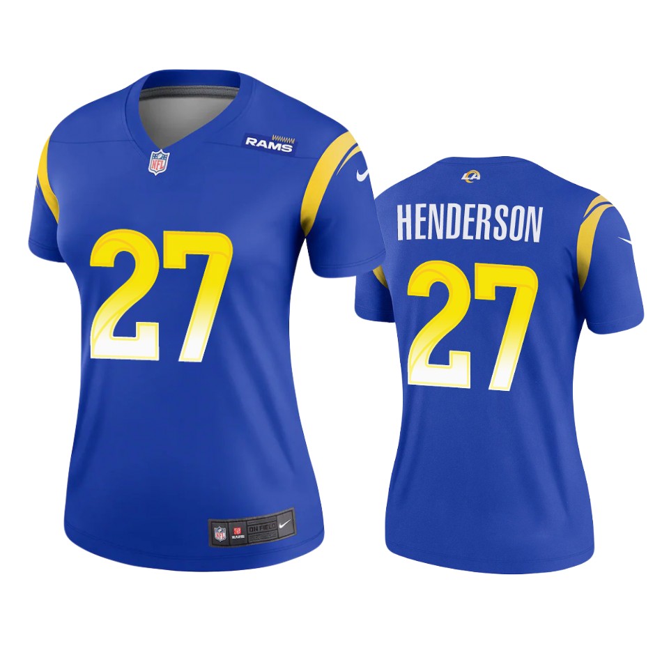 women darrell henderson rams royal legend jersey