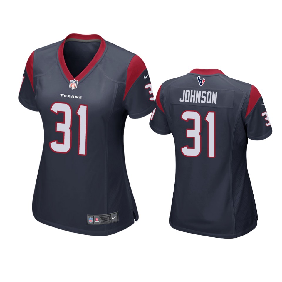 women david johnson texans navy game jersey 2
