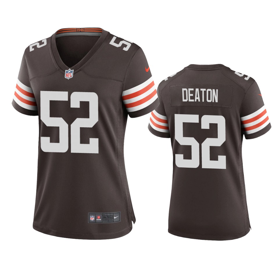 women dawson deaton browns game brown jersey