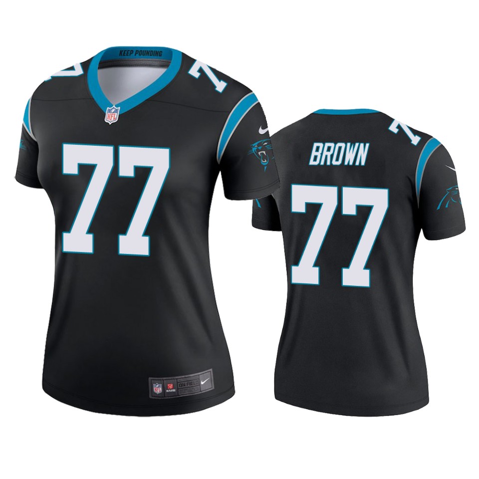 women deonte brown panthers black legend jersey