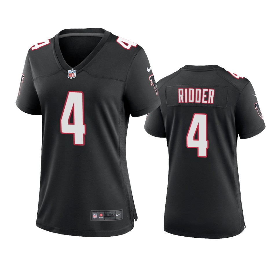 women-desmond-ridder-falcons-throwback-game-black-jersey