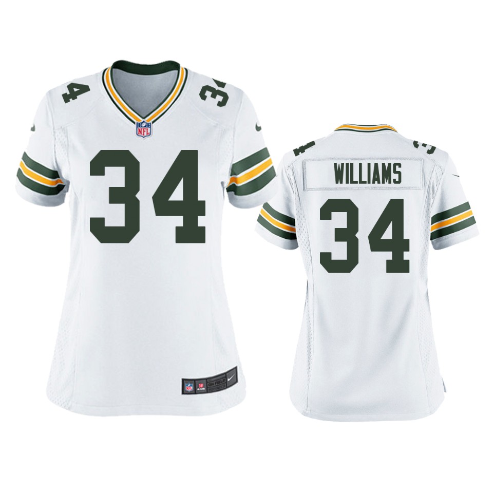women dexter williams packers game white jersey