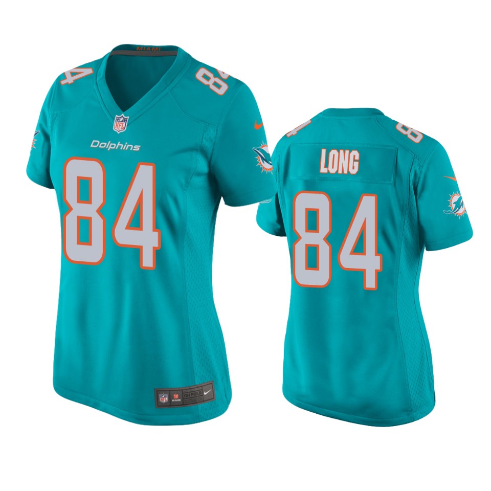 women dolphins hunter long aqua game jersey