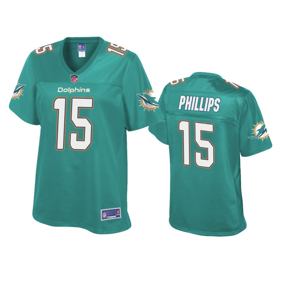 women dolphins jaelan phillips aqua pro line jersey