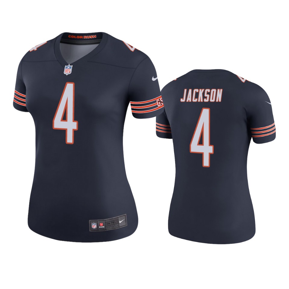 women eddie jackson bears navy color rush legend jersey
