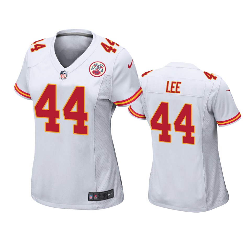 women elijah lee chiefs game white jersey