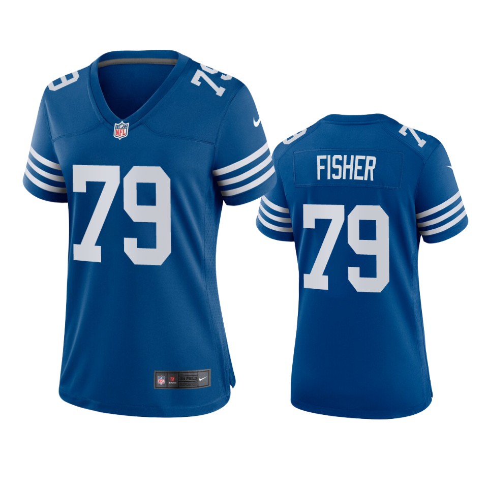 women eric fisher colts alternate game royal jersey