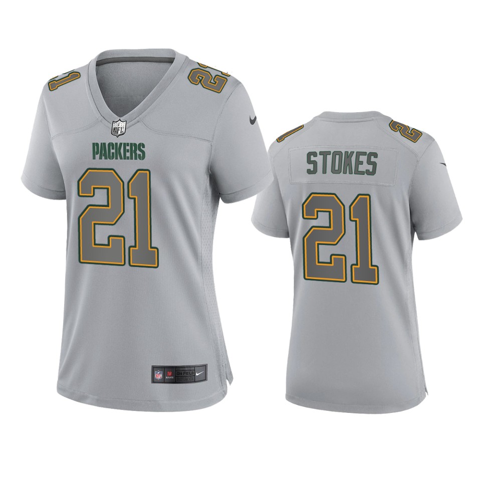 women eric stokes packers gray atmosphere fashion game jersey
