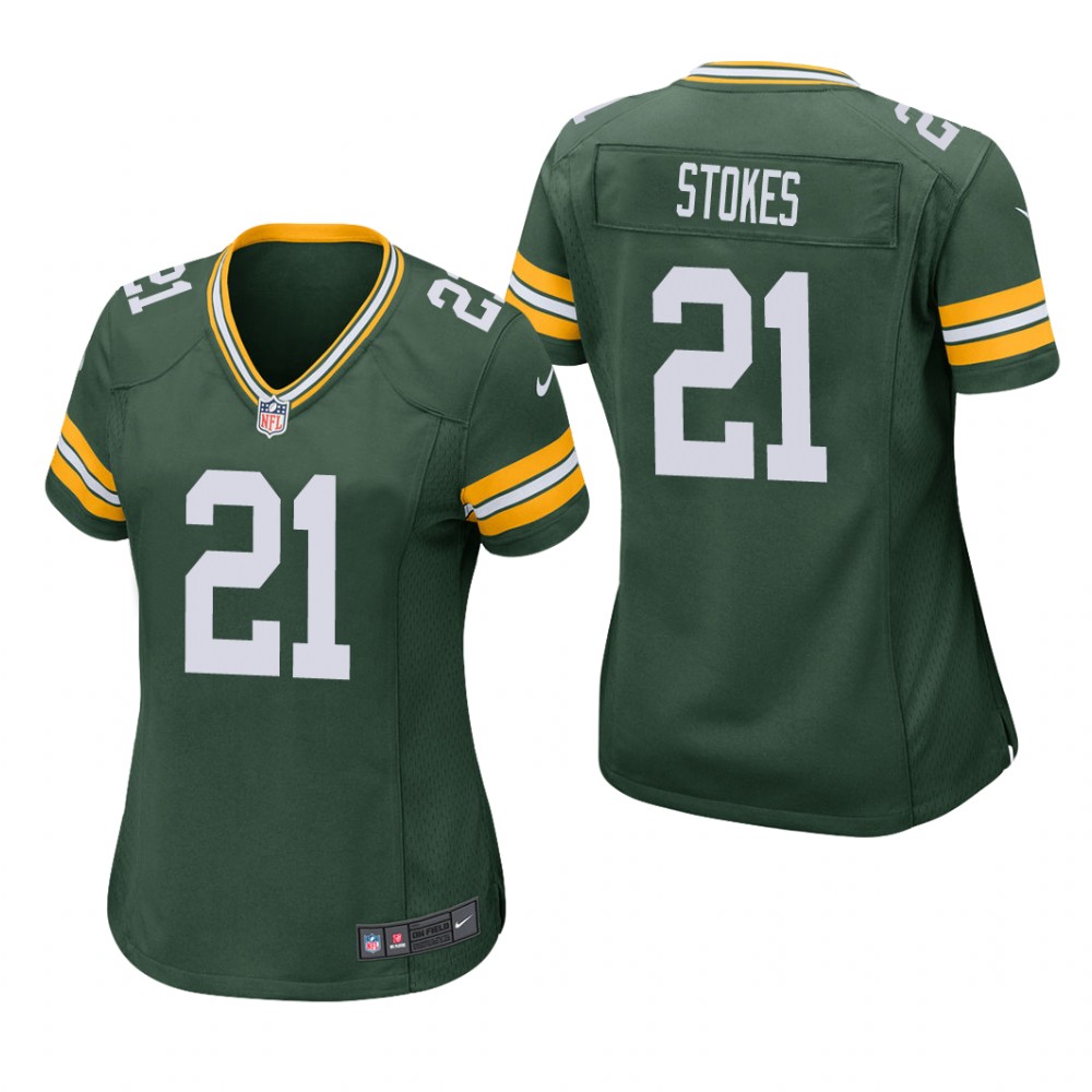 women eric stokes packers green game jersey