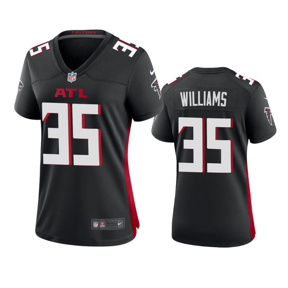 women-falcons-avery-williams-black-game-jersey