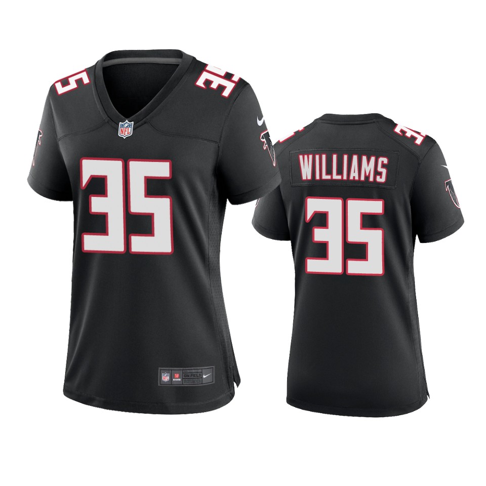women-falcons-avery-williams-black-throwback-game-jersey