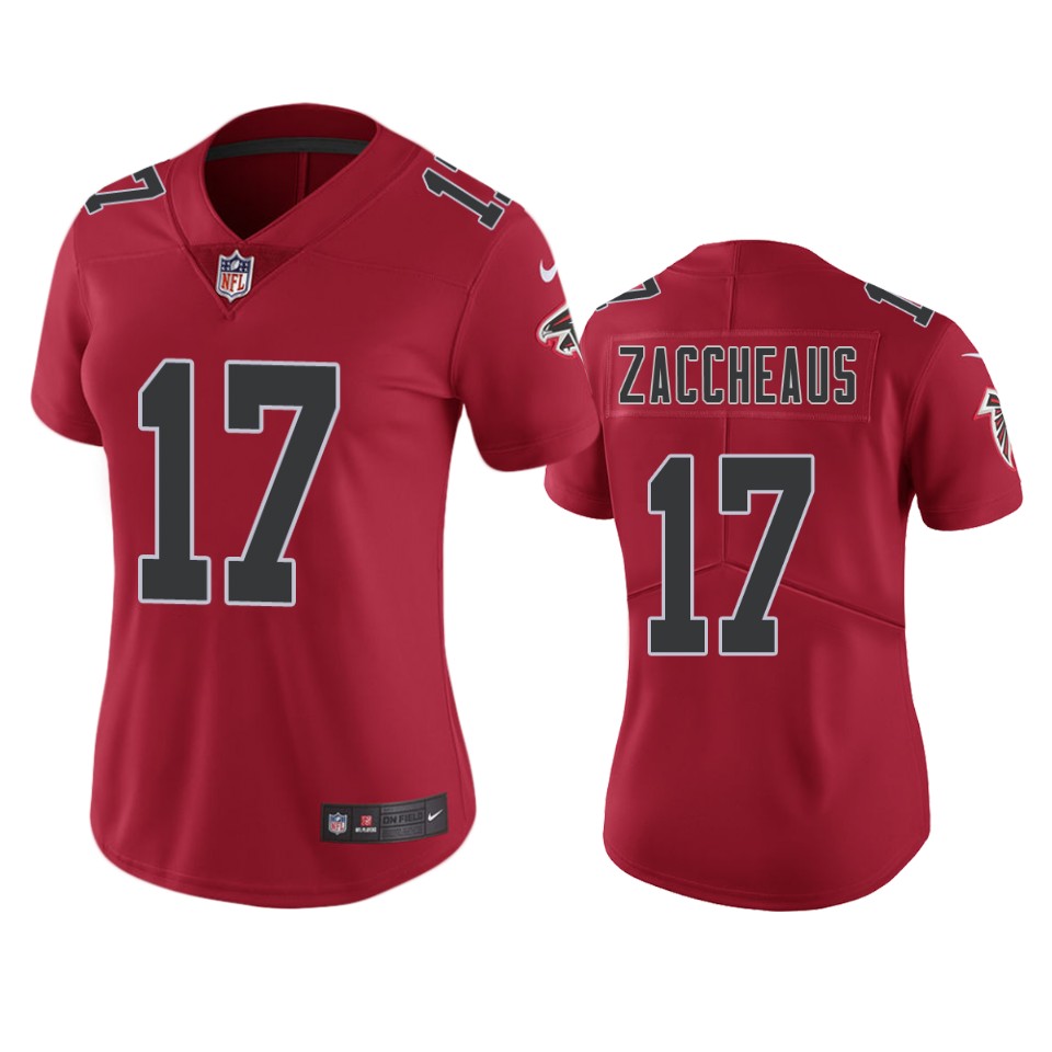 women-falcons-olamide-zaccheaus-red-color-rush-limited-jersey