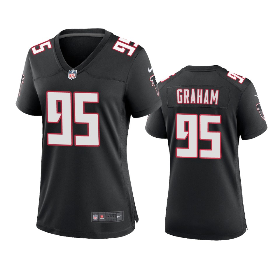women-falcons-ta'quon-graham-black-throwback-game-jersey