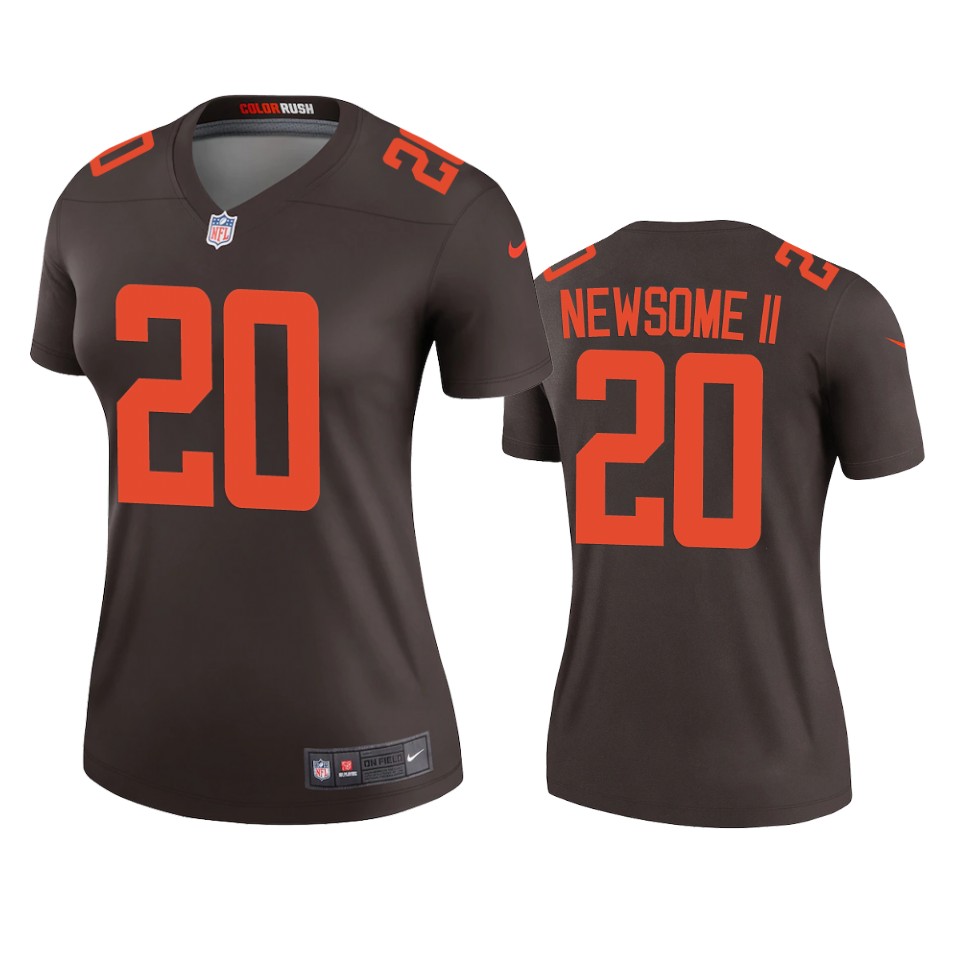 women greg newsome ii browns brown alternate legend jersey