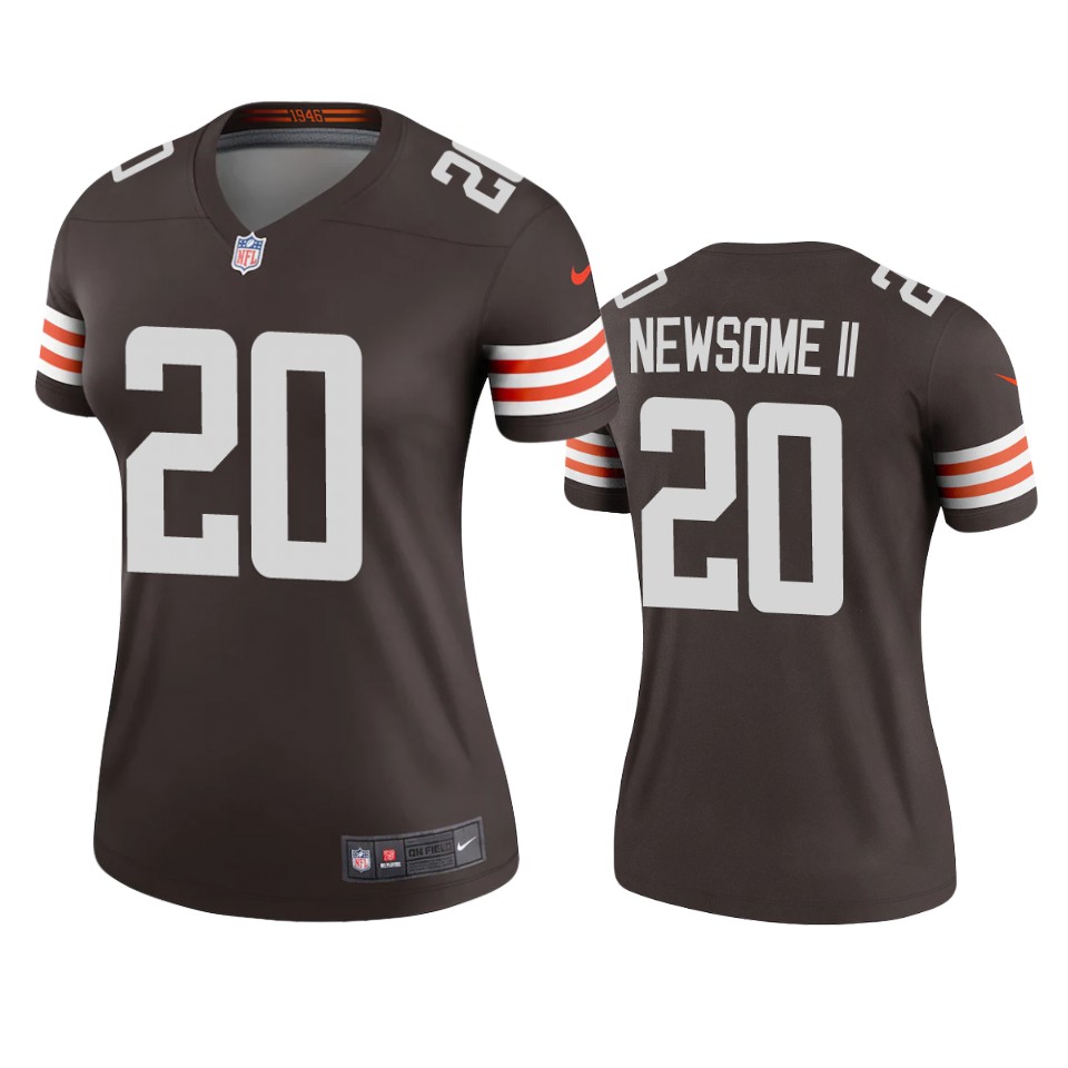 women greg newsome ii browns brown legend jersey