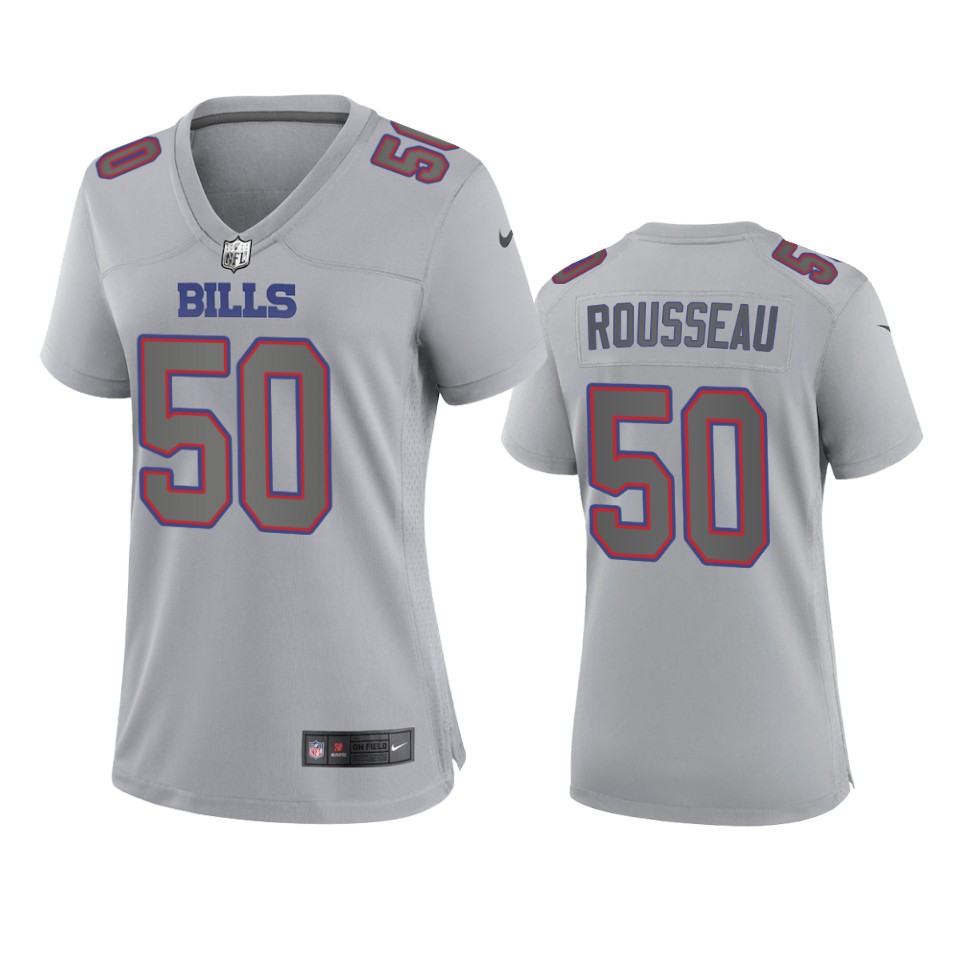 women gregory rousseau bills gray atmosphere fashion game jersey