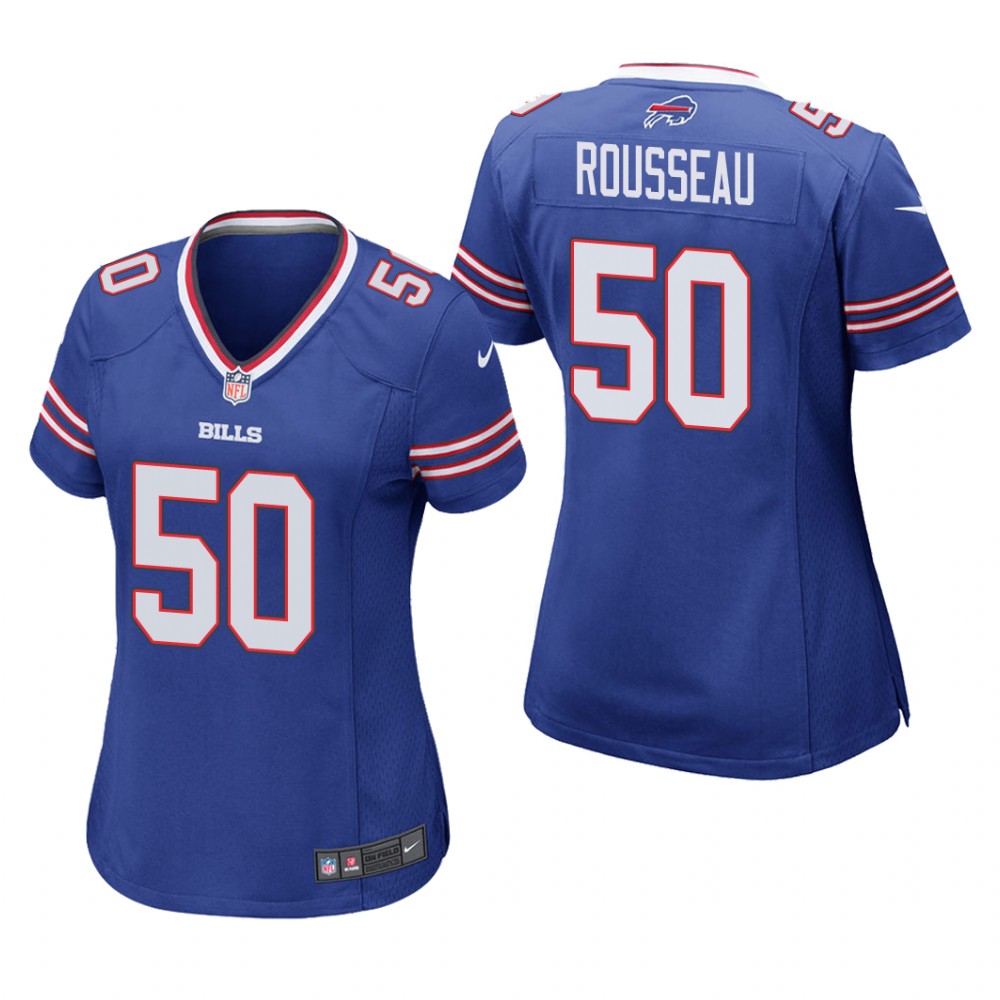 women gregory rousseau bills royal game jersey