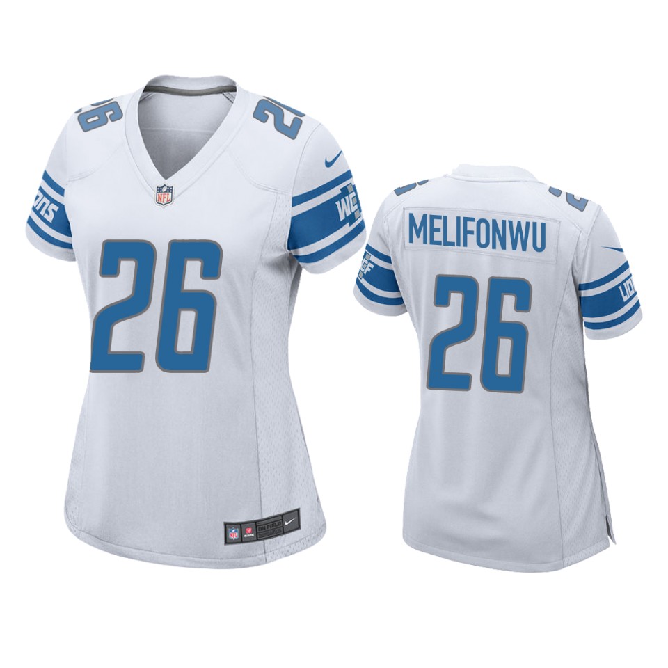women ifeatu melifonwu lions game white jersey
