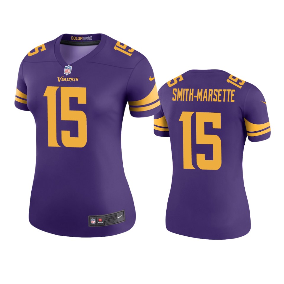 women ihmir smith marsette vikings purple color rush legend jersey