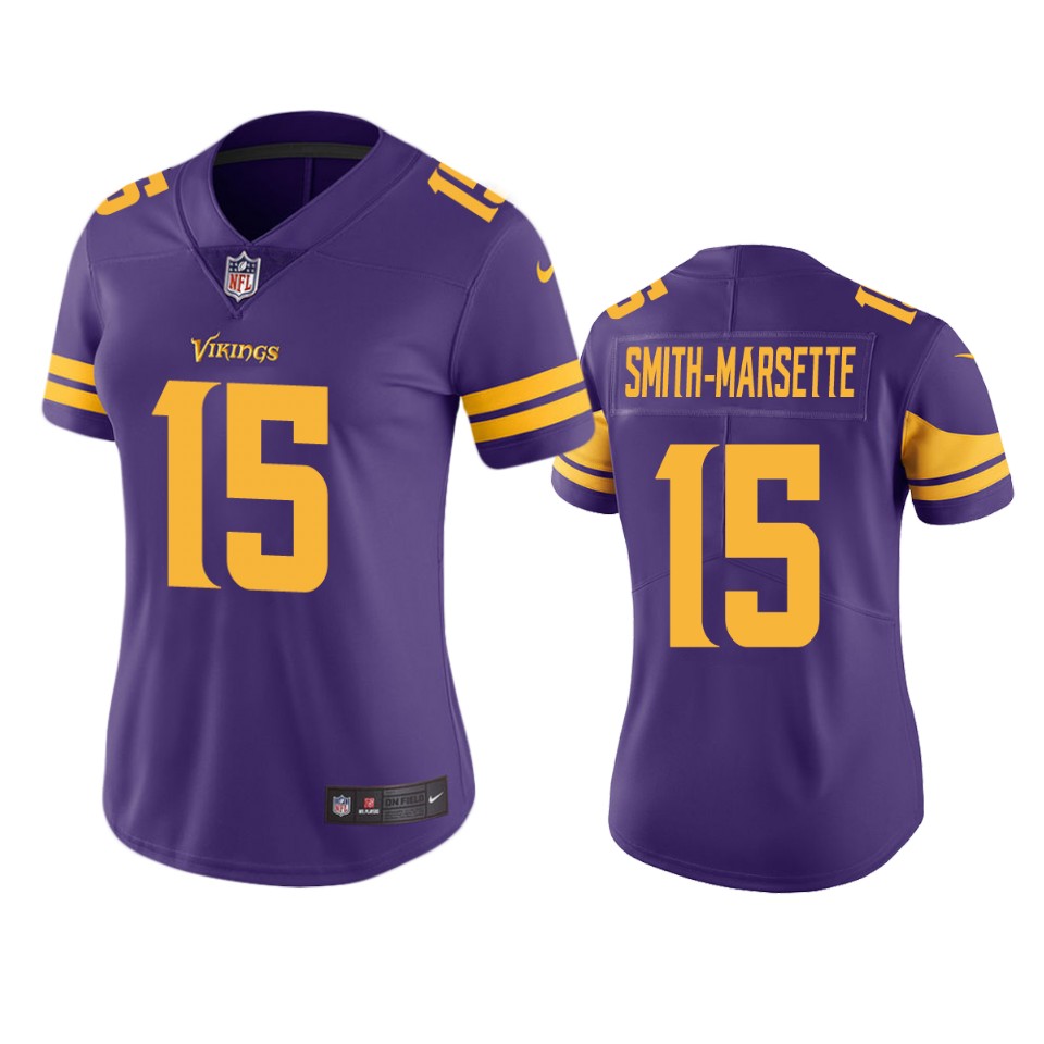 women ihmir smith marsette vikings purple color rush limited jersey