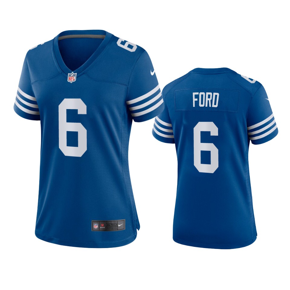 women isaiah ford colts alternate game royal jersey
