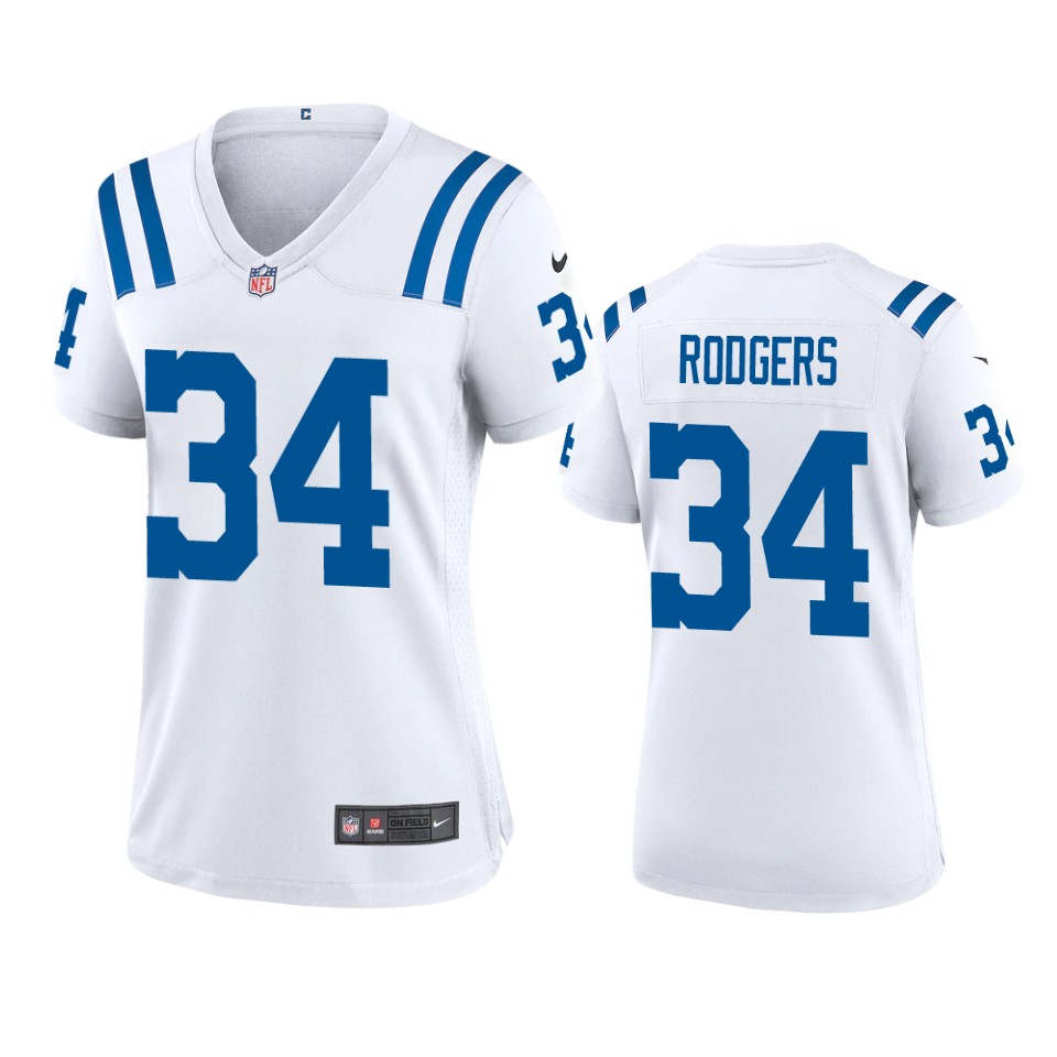women isaiah rodgers colts white game jersey