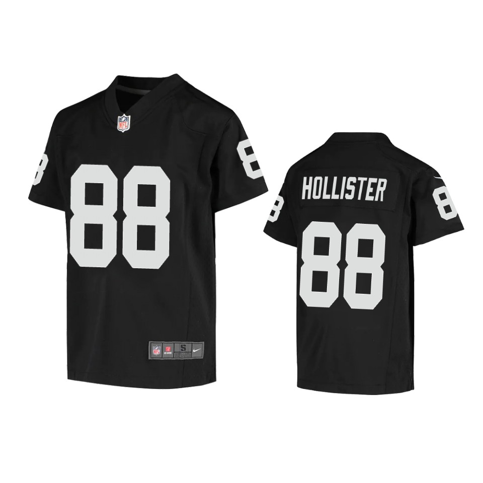 women jacob hollister raiders game black jersey 0a