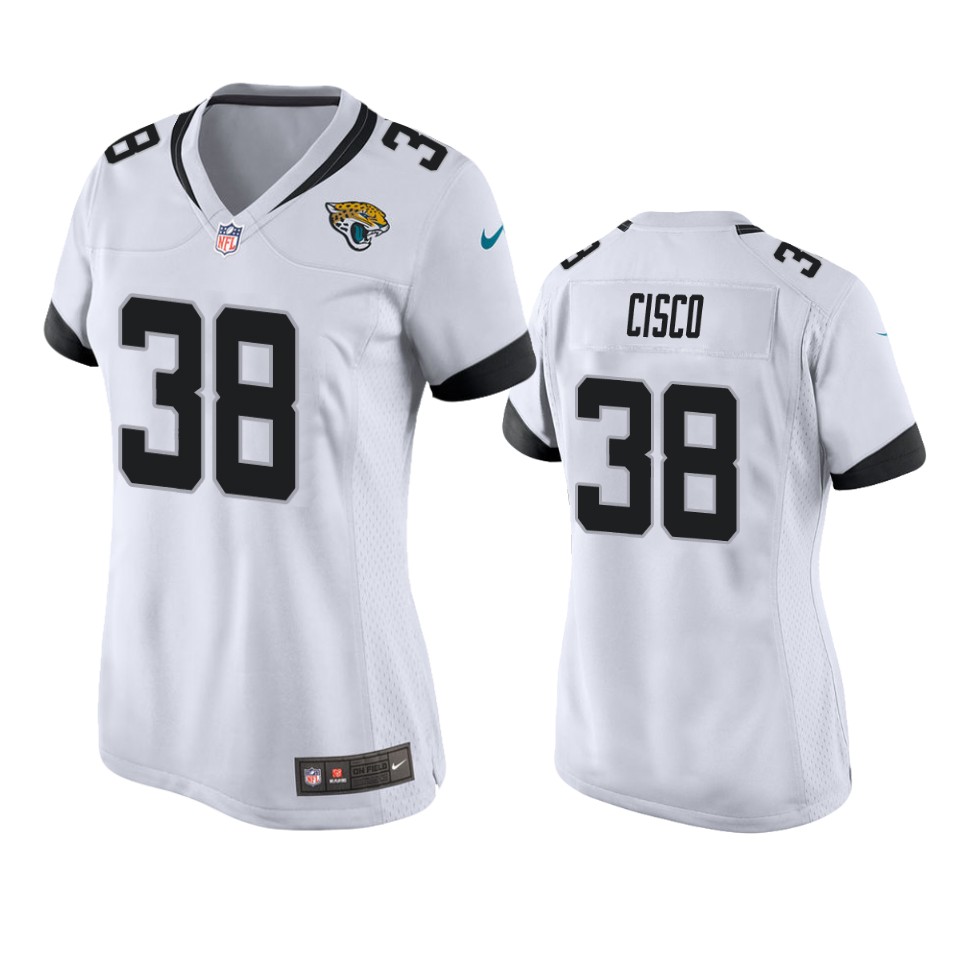 women jaguars andre cisco white game jersey