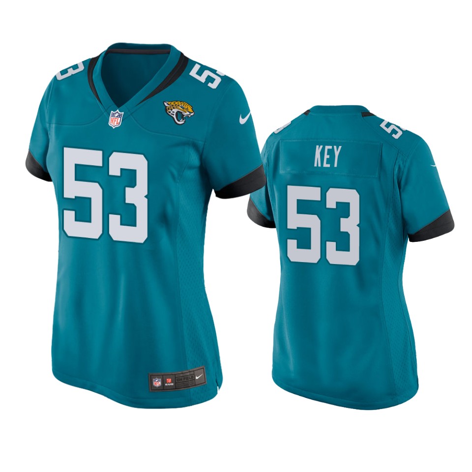 women jaguars arden key game teal jersey