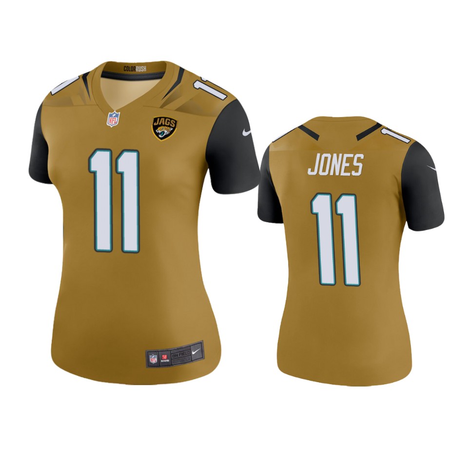women jaguars marvin jones gold color rush legend jersey