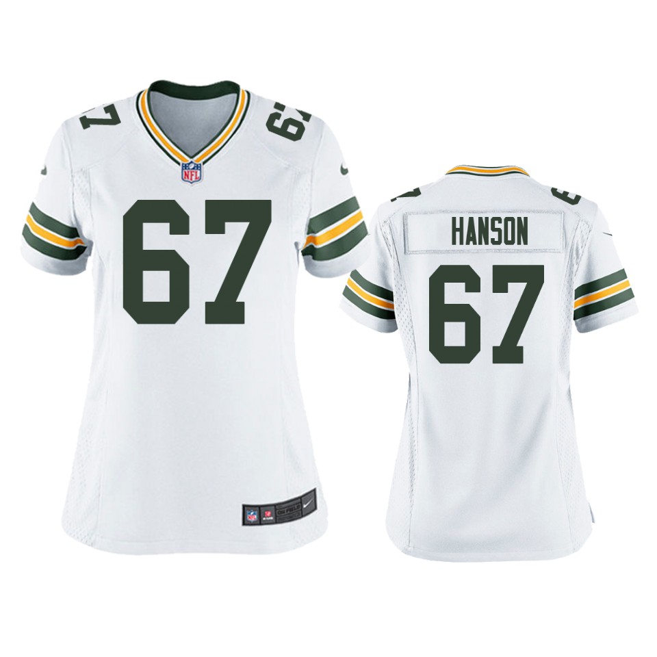 women jake hanson packers white game jersey