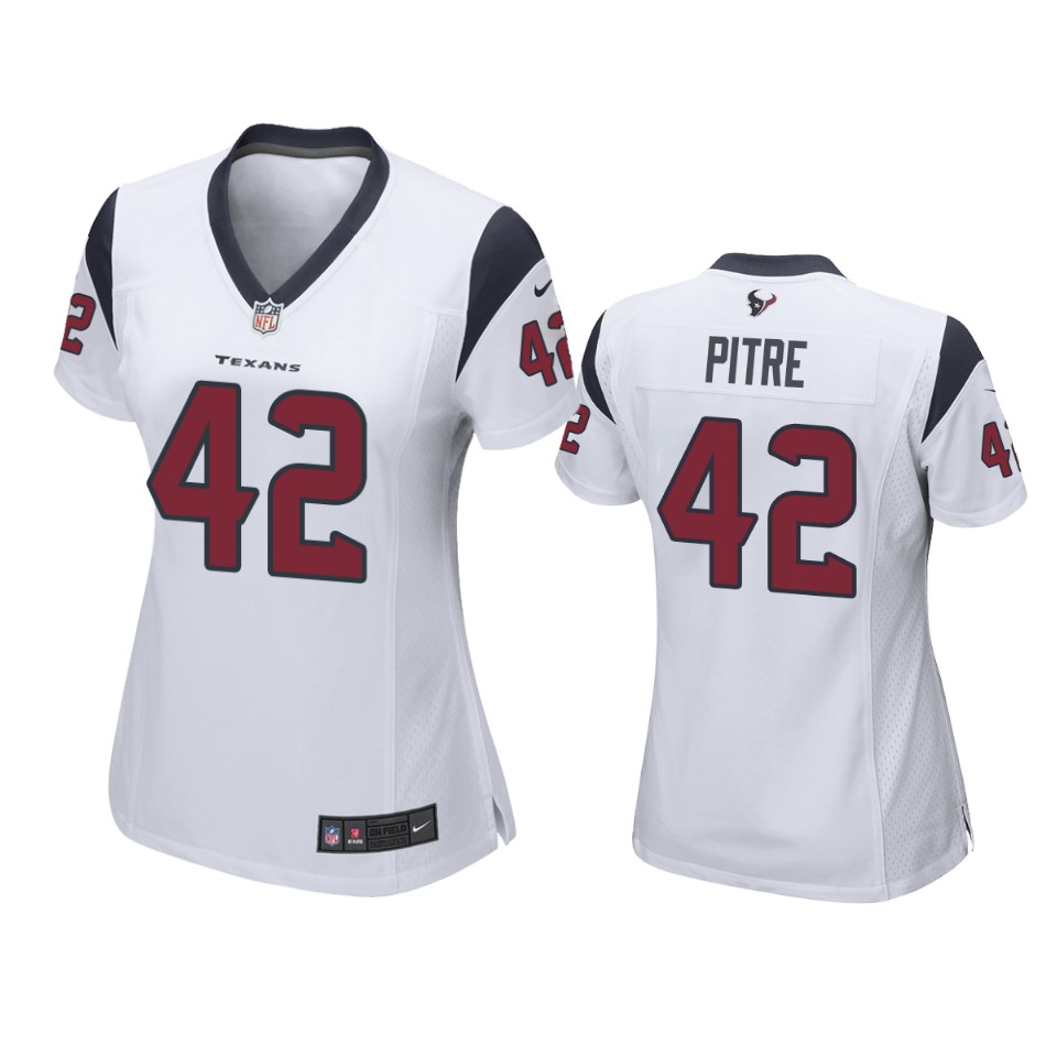 women jalen pitre texans game white jersey
