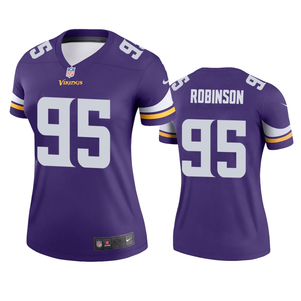 women janarius robinson vikings purple legend jersey