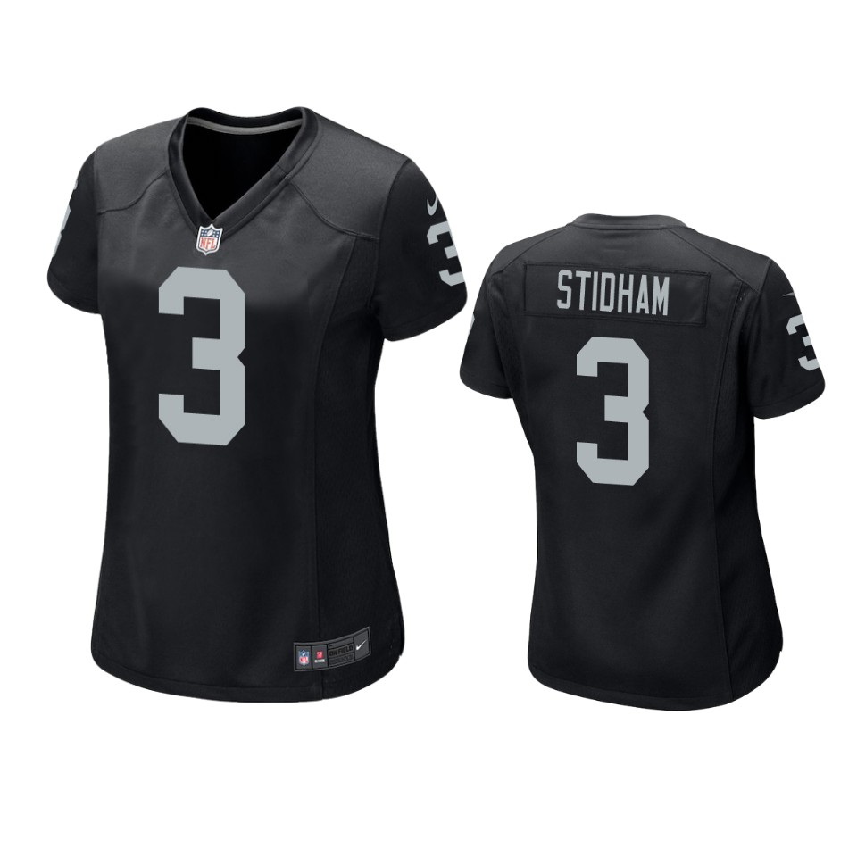 women jarrett stidham raiders game black jersey