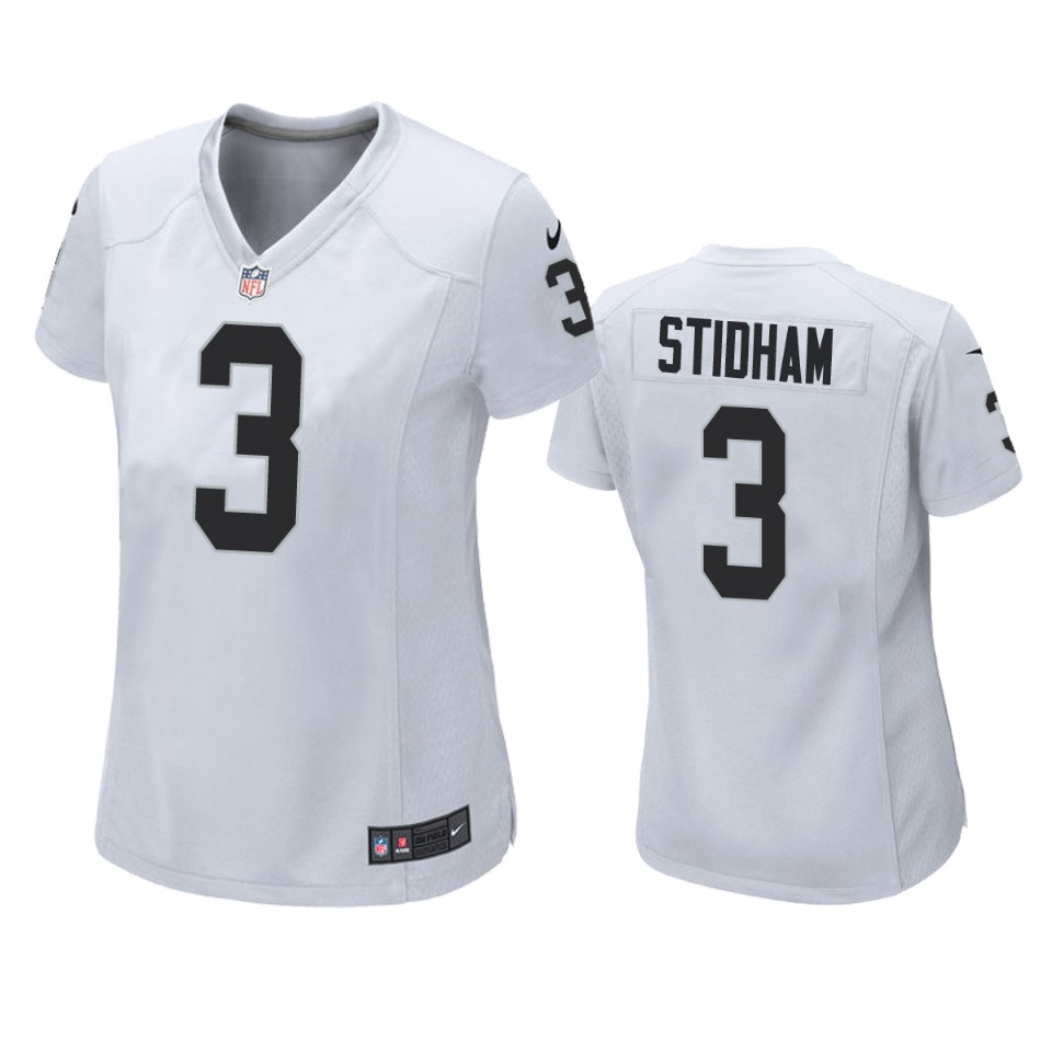 women jarrett stidham raiders game white jersey