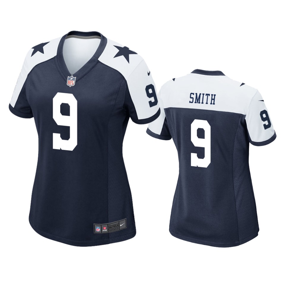 women jaylon smith cowboys alternate game navy jersey