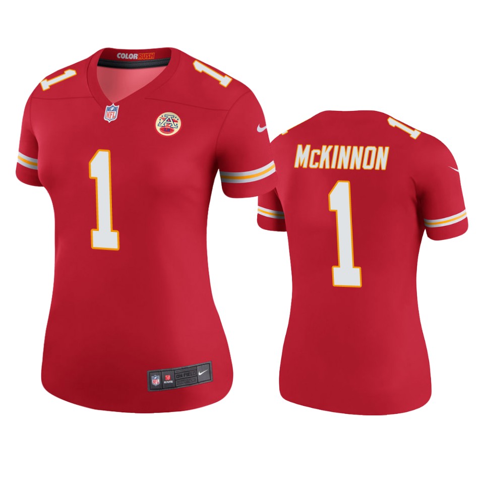 women jerick mckinnon chiefs color rush legend red jersey
