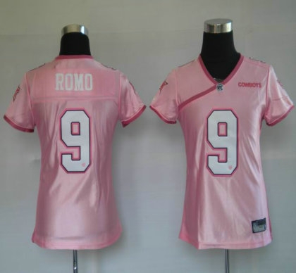 women jerseys dallas cowboys 9 tony romo pink