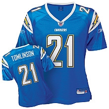 women jerseys san diego charger 21 l.tomlinson l.blue jerseys