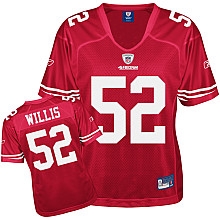 women jerseys san francisco 49ers 52 patrick willis red jerseys