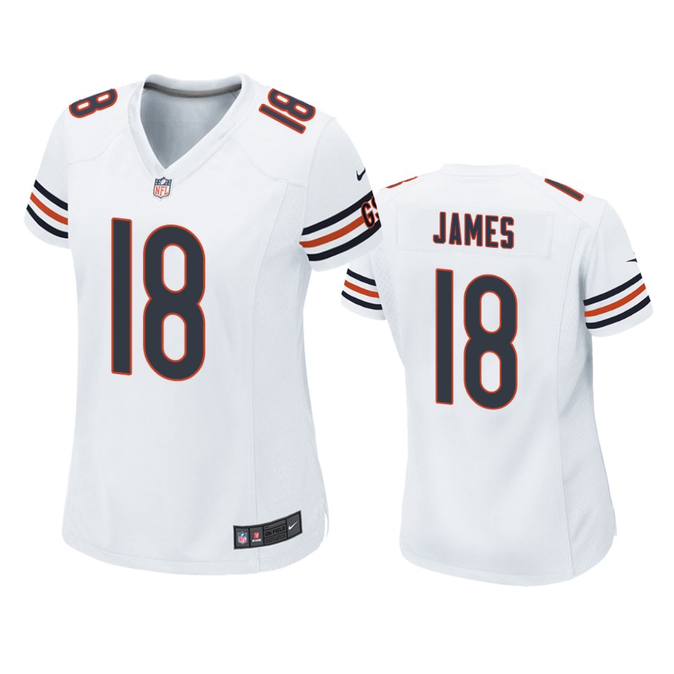 women jesse james bears game white jersey