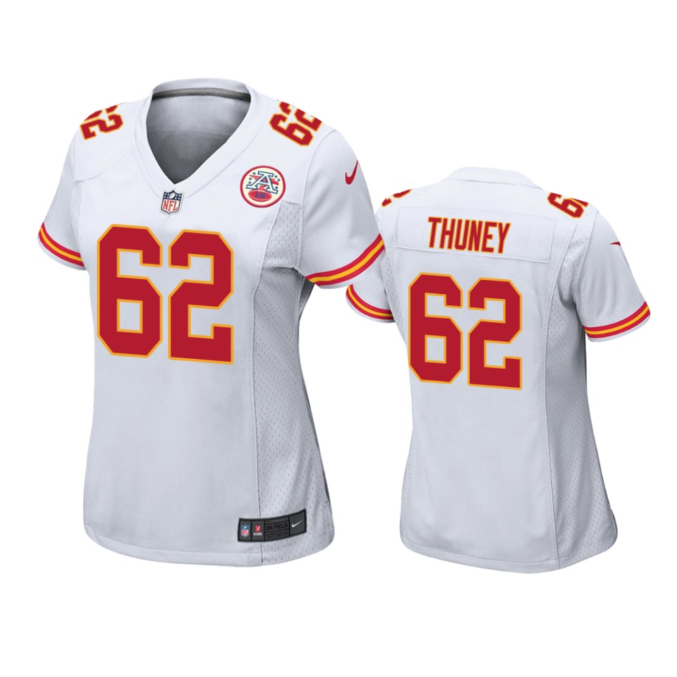 women joe thuney chiefs white game jersey