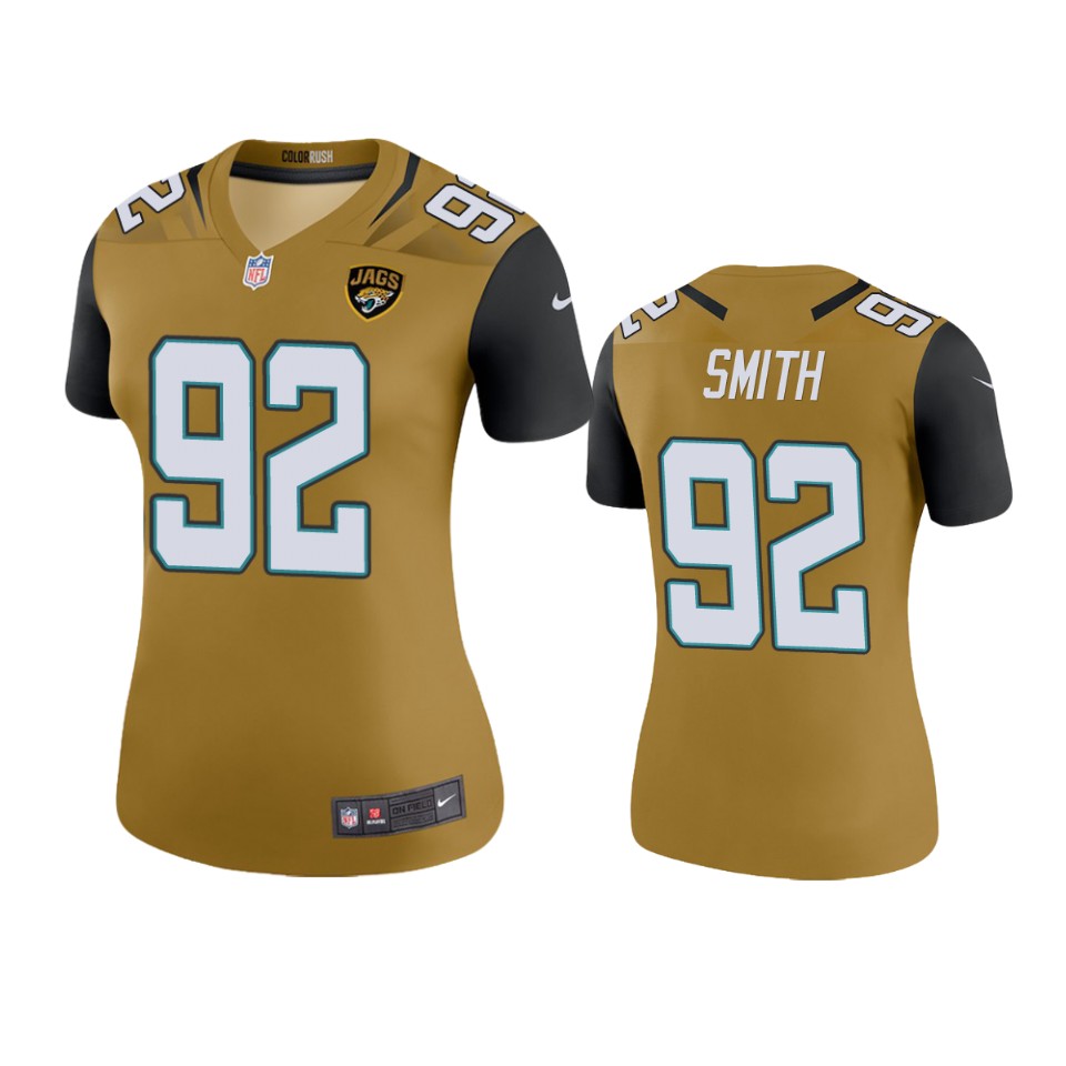 women jordan smith jaguars gold color rush legend jersey