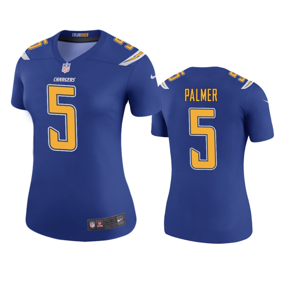 women josh palmer chargers royal color rush legend jersey