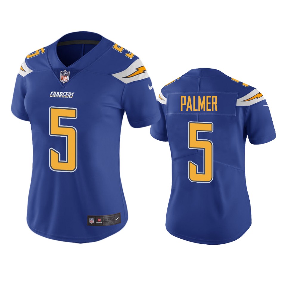 women josh palmer chargers royal color rush limited jersey