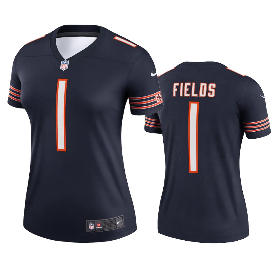 women justin fields bears navy legend jersey