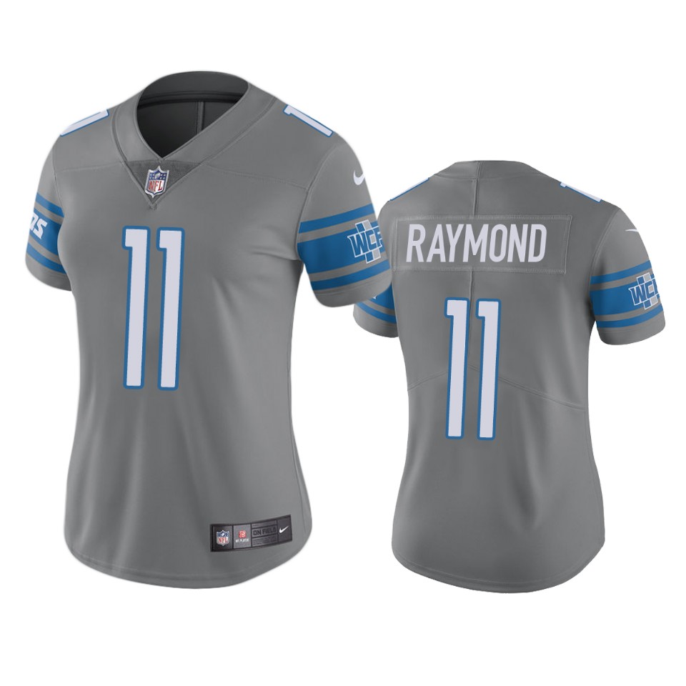 women kalif raymond lions color rush limited steel jersey